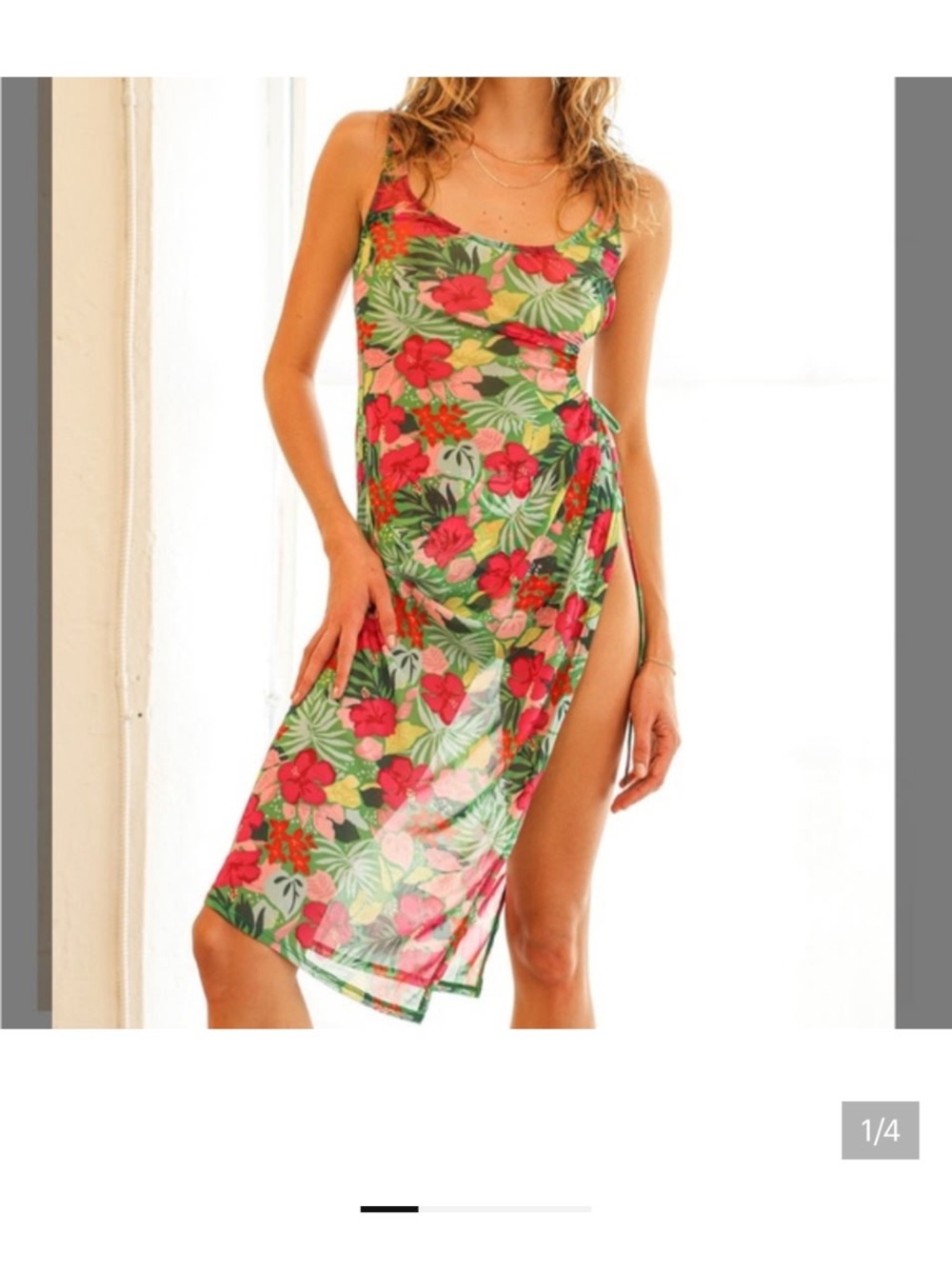 Dippin' Daisy's Valley Dress Mesh Beach Coverup Sz L